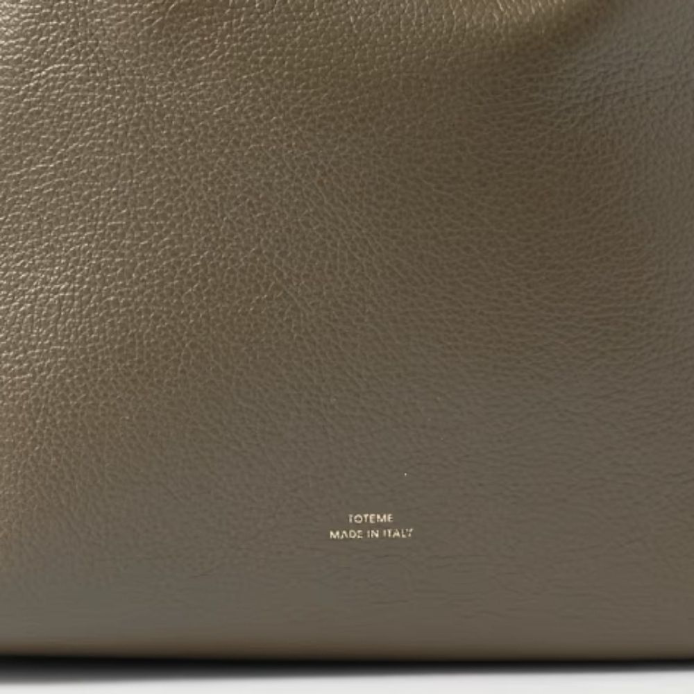 Toteme Designer New Taupe Leather Shoulder Bag Purse Italy - Picture 11 of 16